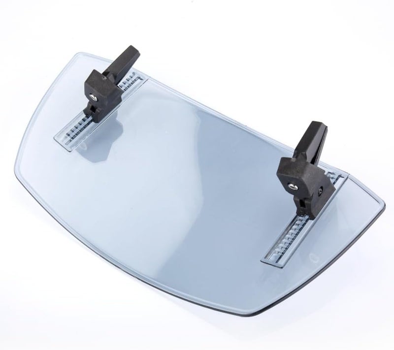 KICRY Motorcycle Windshield Extension Small Windshield Extender Adjustable Clip on Windscreen Spoiler Deflector Universal Fit (Light Blue) - Image 4